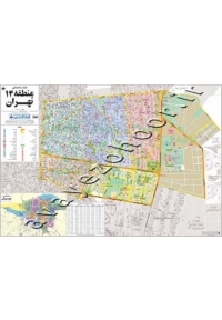 نقشه راهنمای منطقه 14 تهران