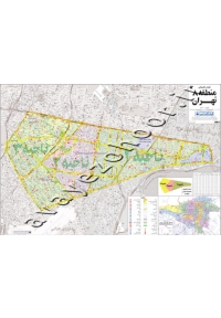نقشه راهنمای منطقه 8 تهران