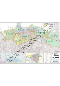 نقشه راهنمای منطقه 1 تهران